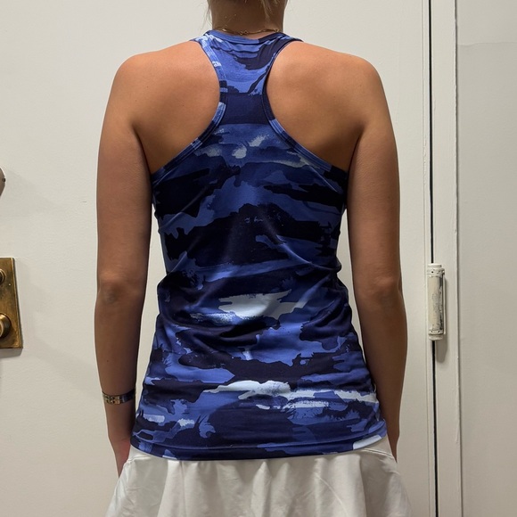 Road Runner Blue Camo Workout Tank - Picture 3 of 4